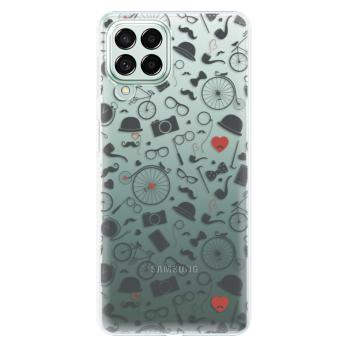 Odolné silikonové pouzdro iSaprio - Vintage Pattern 01 - black - Samsung Galaxy M53 5G