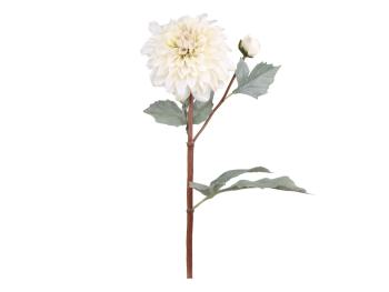 Dekorace umělá krémová květina Jiřina Dahlia cream - 48 cm 39053319 (39533-19)