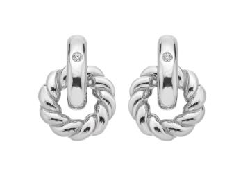 Hot Diamonds Elegantní stříbrné náušnice s diamanty Willow DE804