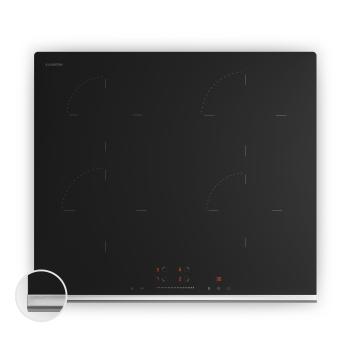 Klarstein Verosteel indukční varná deska, Elegantní, minimalistická, výkonná, 4 varné zóny, 7400 W, 60 cm