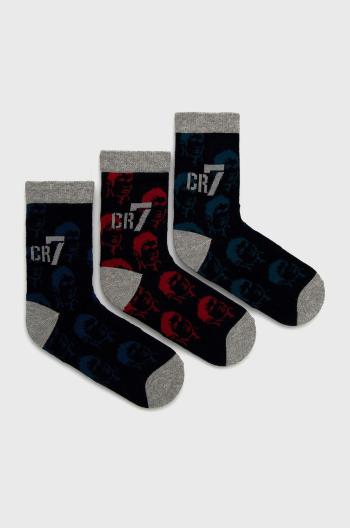 Dětské ponožky CR7 Cristiano Ronaldo (3-pack) tmavomodrá barva