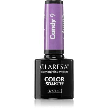 Claresa SoakOff UV/LED Color Candy gelový lak na nehty odstín 9 5 g