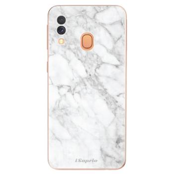 Odolné silikonové pouzdro iSaprio - SilverMarble 14 - Samsung Galaxy A40