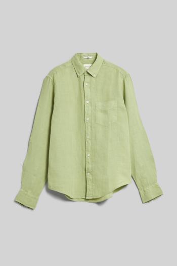 KOŠILE GANT REG GMNT DYED LINEN SHIRT MILKY MATCHA