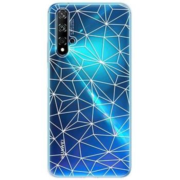 iSaprio Abstract Triangles 03 - white pro Huawei Nova 5T (trian03w-TPU3-Nov5T)