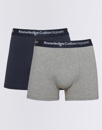 Knowledge Cotton 2-Pack Underwear 1012 Grey Melange XL