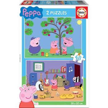 Educa Puzzle Prasátko Peppa 2x48 dílků (15920)