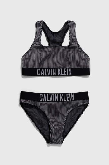 Dvoudílné dětské plavky Calvin Klein Jeans černá barva, KY0KY00088