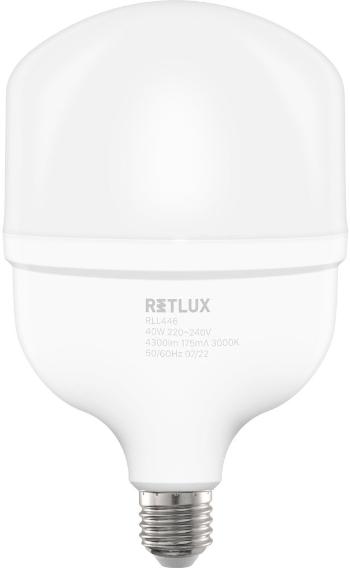 LED izzó RETLUX RLL 446 T120 E27 bulb 40W WW