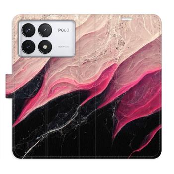 Flipové pouzdro iSaprio - BlackPink Marble - Poco F6 Pro