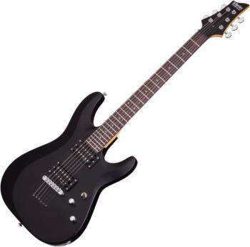 Schecter C-6 Deluxe Satin Black Elektromos gitár