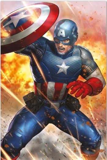 Plakát Captain America - Under Fire