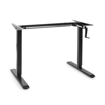 OneConcept Multidesk, výškově nastavitelný psací stůl, manuální, 73–123 cm, černý