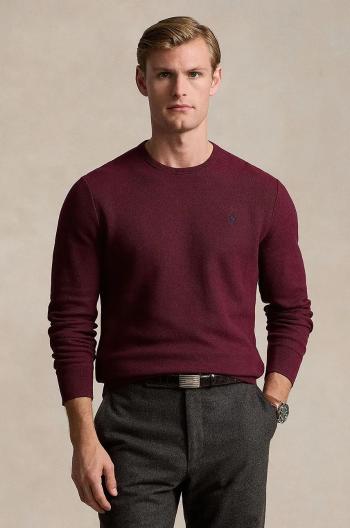 Bavlněný svetr Polo Ralph Lauren zelená barva, lehký, 710918163