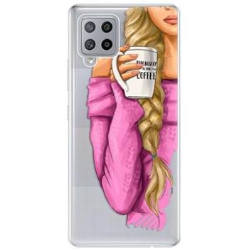 iSaprio My Coffe and Blond Girl pro Samsung Galaxy A42 (coffblon-TPU3-A42)