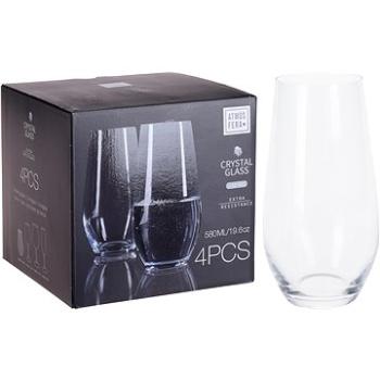 H&L Sklenice na vodu Crystal 580ml, set 4ks (A143-00-00)