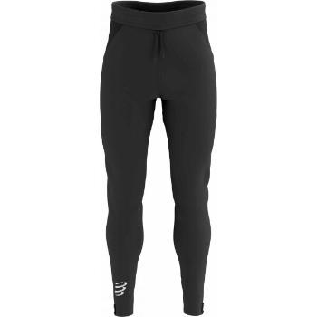 Compressport HYBRID SEAMLESS HURRICANE PANTS Pánské větruodolné běžecké kalhoty, černá, velikost