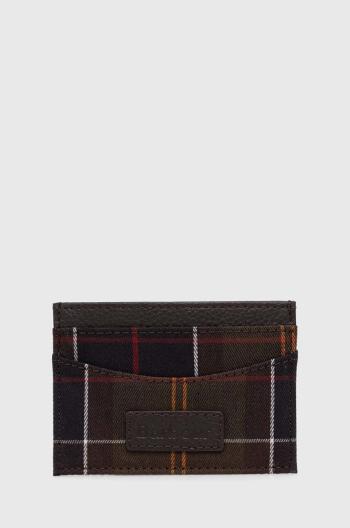 Pouzdro na karty Barbour Tartan Cardholder zelená barva, MLG0047, MLG0047