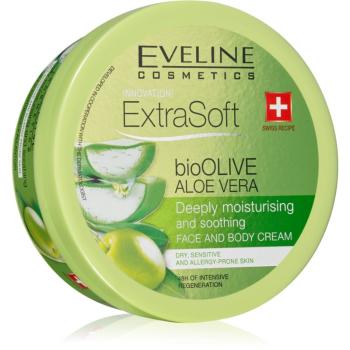 Eveline Cosmetics Extra Soft hydratační a zklidňující krém pro citlivou pokožku Bio Olive & Aloe Vera 175 ml