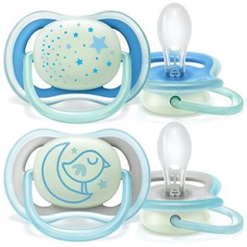 Philips AVENT Šidítko noční 6-18 m, chlapec, 2 ks (8710103901808)