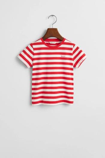 TRIČKO GANT STRIPED SHIELD T-SHIRT BRIGHT RED