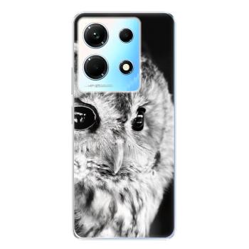 Odolné silikonové pouzdro iSaprio - BW Owl - Infinix Note 30