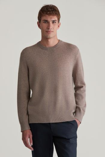 SVETR GANT CASHMERE C-NECK KHAKI MEL