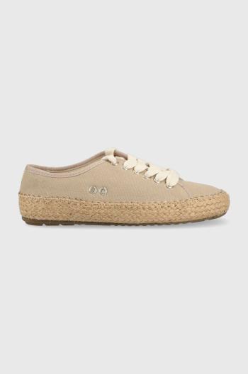 Espadrilky Emu Australia Agonis Organic béžová barva, W12883.ALMO