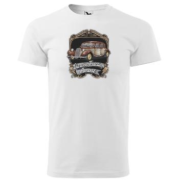 Tričko Citröen Traction Avant Brown (Velikost: 3XL, Typ: pro muže, Barva trička: Bílá)