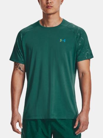 Under Armour UA Rush Emboss SS Triko Zelená