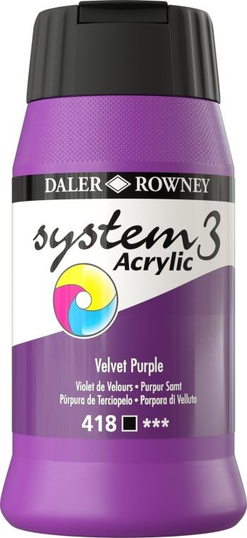 Daler Rowney System3 Akrylová barva Velvet Purple 500 ml 1 ks