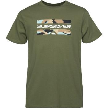 Quiksilver CAMO LOGO SS Pánské triko, khaki, velikost