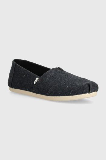 Espadrilky Toms Alpargata tmavomodrá barva, 10019653