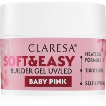 Claresa Soft&Easy Builder Gel podkladový gel na nehty odstín Baby Pink 45 g