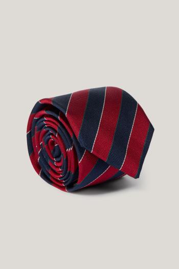 KRAVATA GANT STRIPED SILK TIE RUBY RED