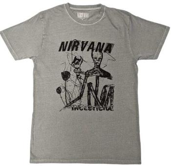 Nirvana Tričko Incesticide Stacked Logo Unisex Green L