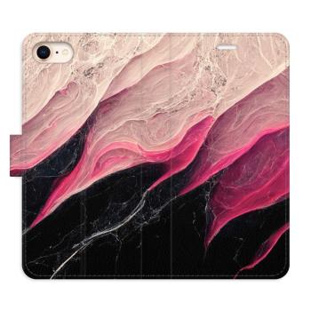 Flipové pouzdro iSaprio - BlackPink Marble - iPhone 7/8/SE 2020