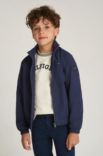 Dětská bunda Tommy Hilfiger tmavomodrá barva, KB0KB09593