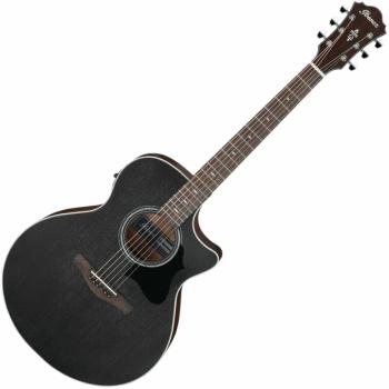 Ibanez AE140-WKH Weathered Black Elektroakustická kytara Jumbo