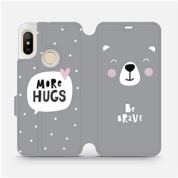 Flipové pouzdro na mobil Xiaomi Mi A2 Lite - MH06P Be brave - more hugs (5903226743308)