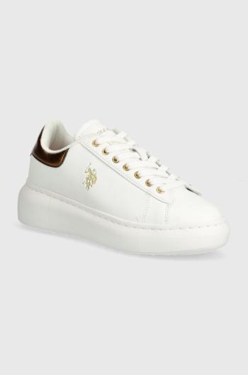 Sneakers boty U.S. Polo Assn. BRITNY bílá barva, BRITNY001W 4Y1