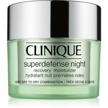 Clinique Superdefense™ Night Recovery Moisturizer noční hydratační krém proti prvním známkám stárnutí pleti 50 ml