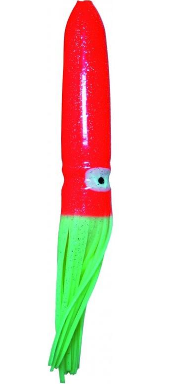 Ice fish gumová nástraha chobotnice plovoucí 16 cm - fluo červená