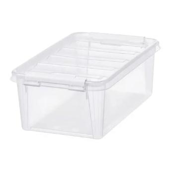 SmartStore Úložný box s bílými klipy Classic, 3,6 l