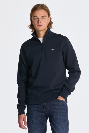 MIKINA GANT SHIELD HALF ZIP EVENING BLUE