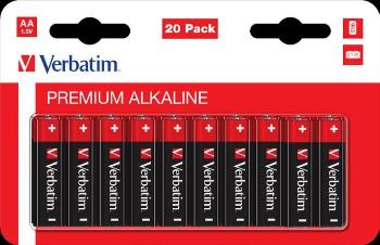 VERBATIM Alkalická Baterie AA 20 Pack / LR6