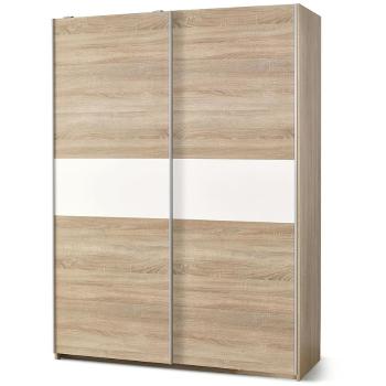 Szekrény Lima S-1 sonoma/fehér