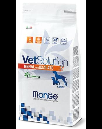MONGE Vet Solution Dog Renal and Oxalate 12 kg hrana dietetica pentru caini pentru sustinerea functiei renale
