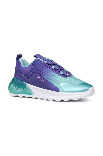 Dětské sneakers boty Geox ACTIVART ILLUMINUS fialová barva, J46LZA.0EE9J