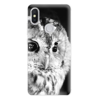 Silikonové pouzdro iSaprio - BW Owl - Xiaomi Redmi S2